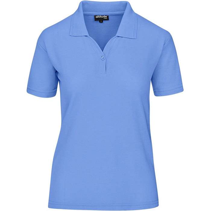Altitude Basic Pique Golf Shirt - Ladies - light blue