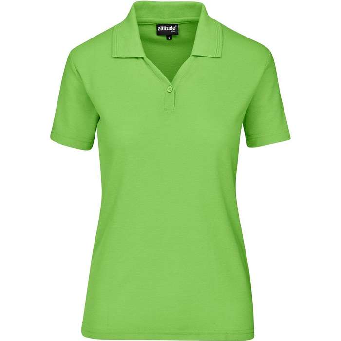 Altitude Basic Pique Golf Shirt - Ladies - lime