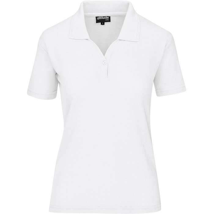 Altitude Basic Pique Golf Shirt - Ladies - white