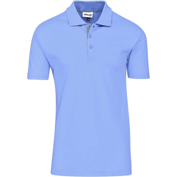 Altitude New York Golf Shirt - Mens - light blue