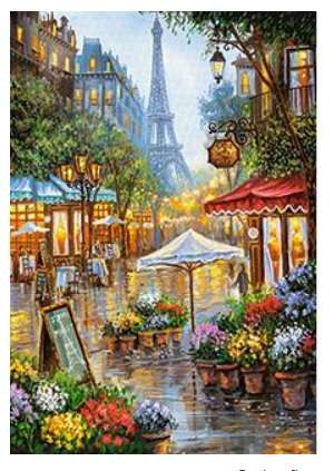 Spring Flowers, Paris (1000 Piece Puzzle)
