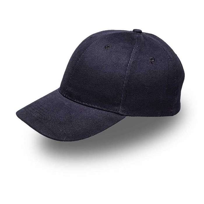 6 Panel Brushed Cotton Cap - black (V6009)