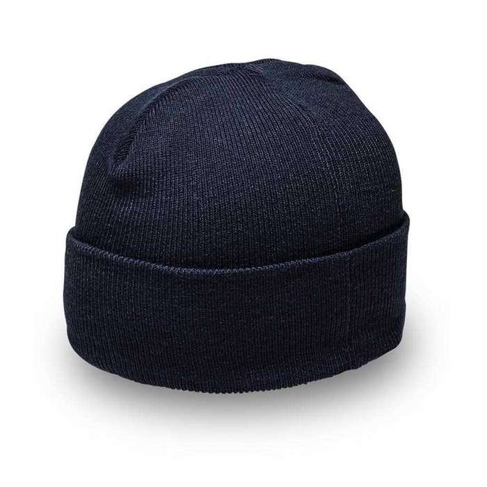 Cuffed Knitted Beanie - black (B001)