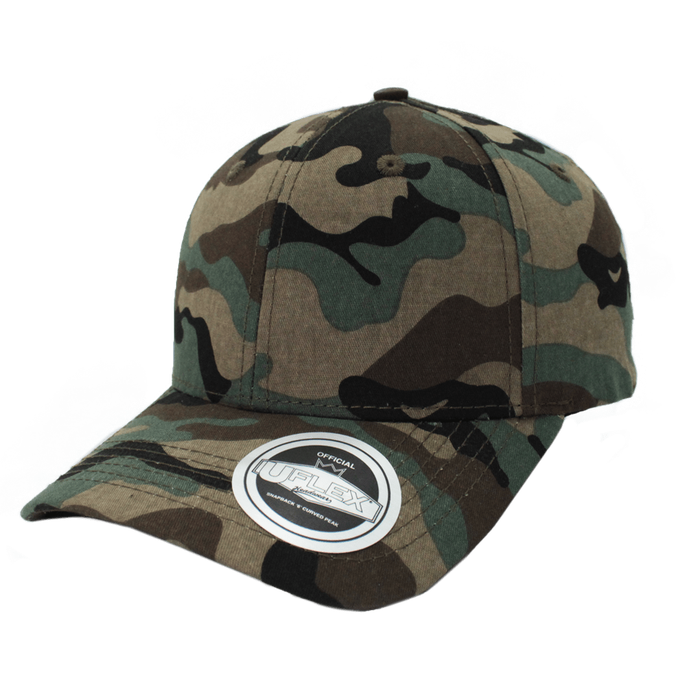 Uflex 6 Panel Curved Peak Snapback - camo (U15608)