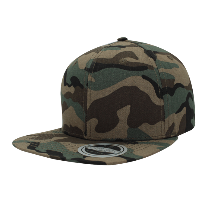 UFlex Snapback Flat Peak Cap - camo (U15606)