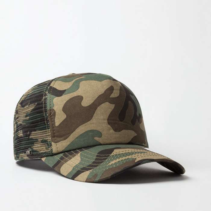 Uflex Curved Peak Trucker Cap - camo (U15502)