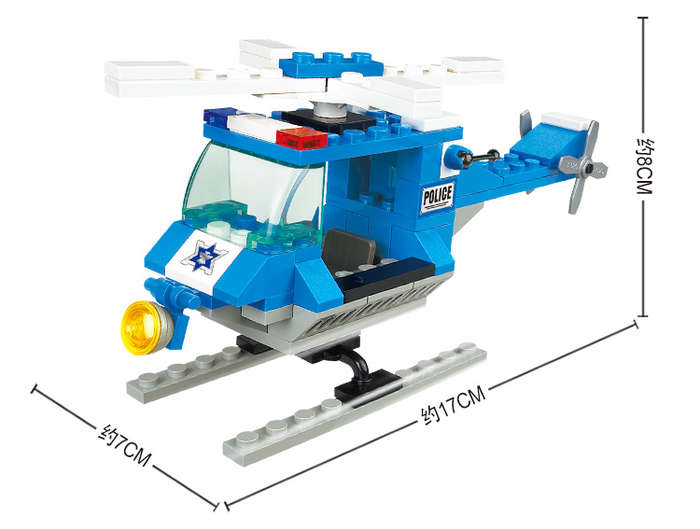 Sluban Building Blocks: City Scene - Police Helicopter