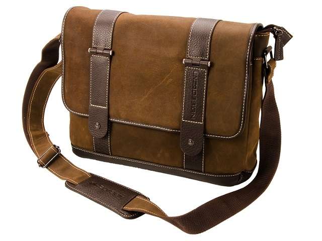 Enzo Design Executive Messenger Bag - leather - brown (ENZ-D543)