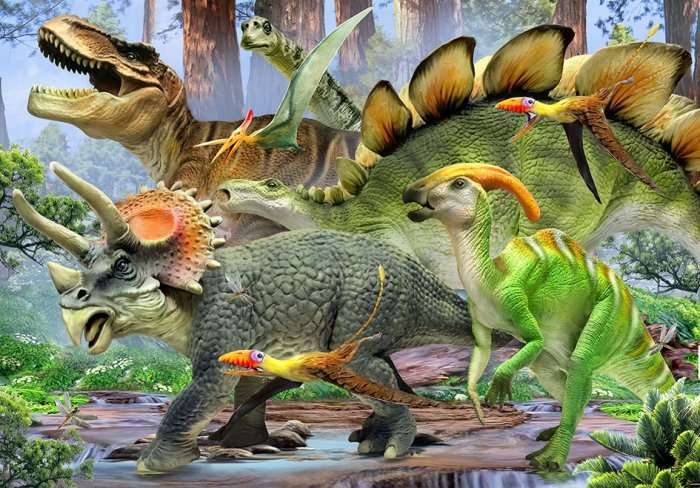 Dinosaurs in the Forest (48pc Puzzle)