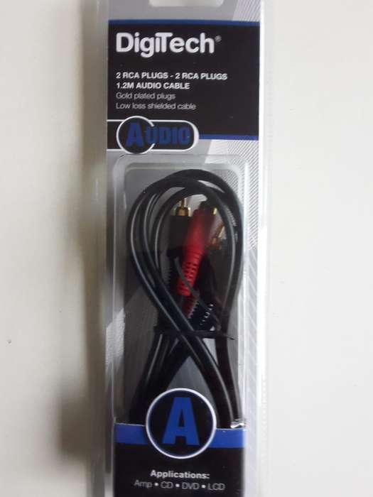 DigiTech 2 RCA Plugs - 1.2M Audio Cable - stock on hand