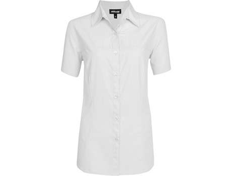 Altitude Short Sleeve Empire Shirt - Ladies - white