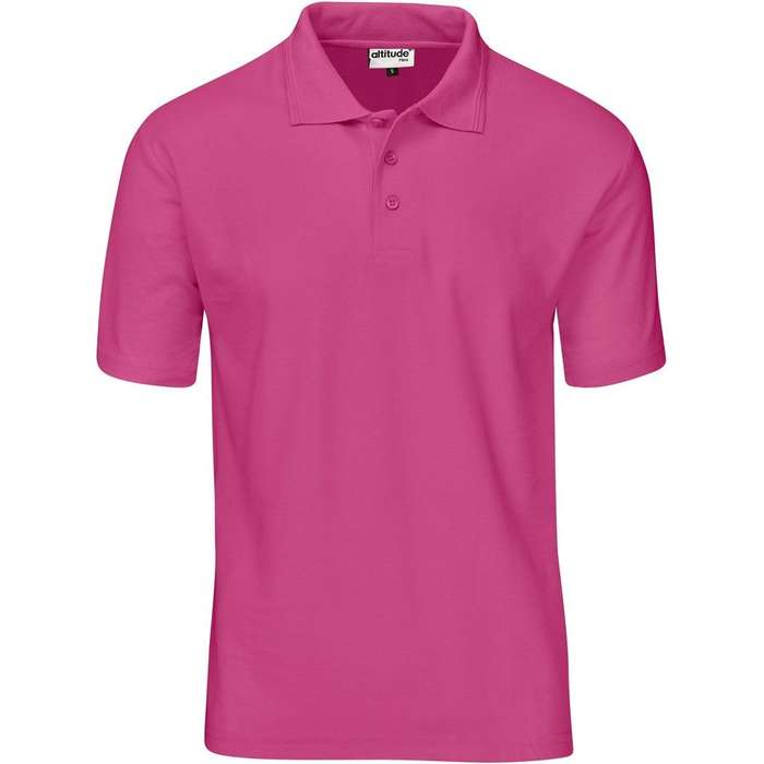 Altitude Basic Pique Golf Shirt - Mens - pink