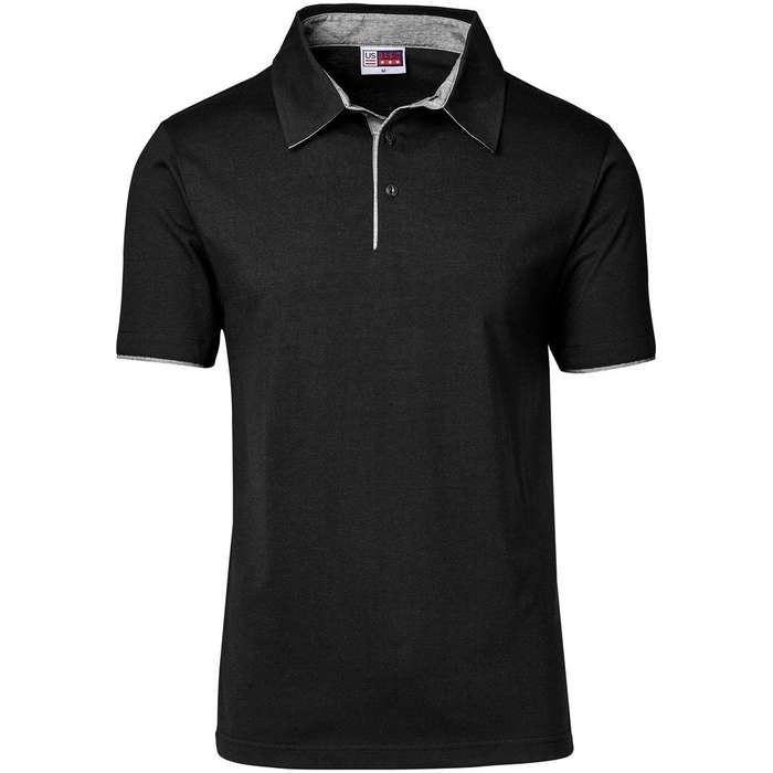 US Basic Delta Golf Shirt - Mens - black (BAS-11202)
