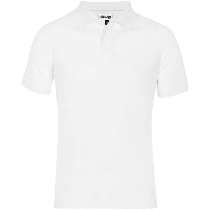 Altitude Distinct Golf Shirt - Mens - white
