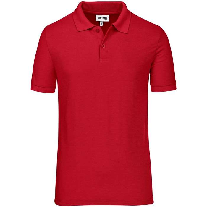Altitude Everyday Golf Shirt - Mens - red