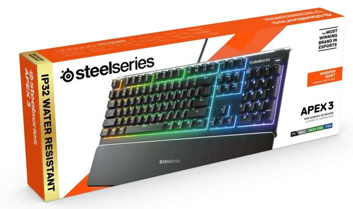 SteelSeries Gaming Keyboard - Apex 3 (PC) (64795)