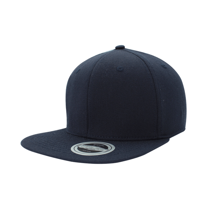 Uflex 6 Panel Flat Peak Fitted - navy (U15604)