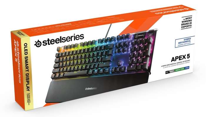 SteelSeries Apex 5 Gaming Keyboard - US (64532)