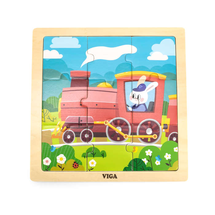 Wooden Puzzle - Train 9pc (RGS44631)