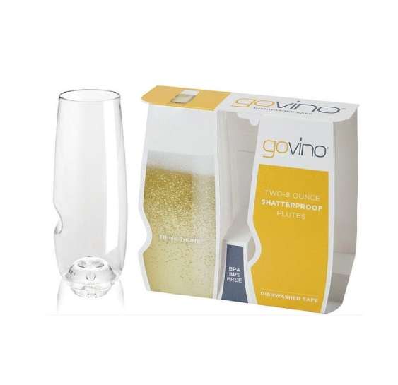 Govino Dishwasher Safe Champagne Flutes Set (2piece, 230ml) (32211)