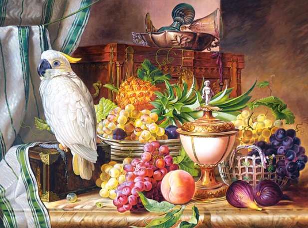 Still Life With Fruit and a Cockatoo (3000 Piece Puzzle)