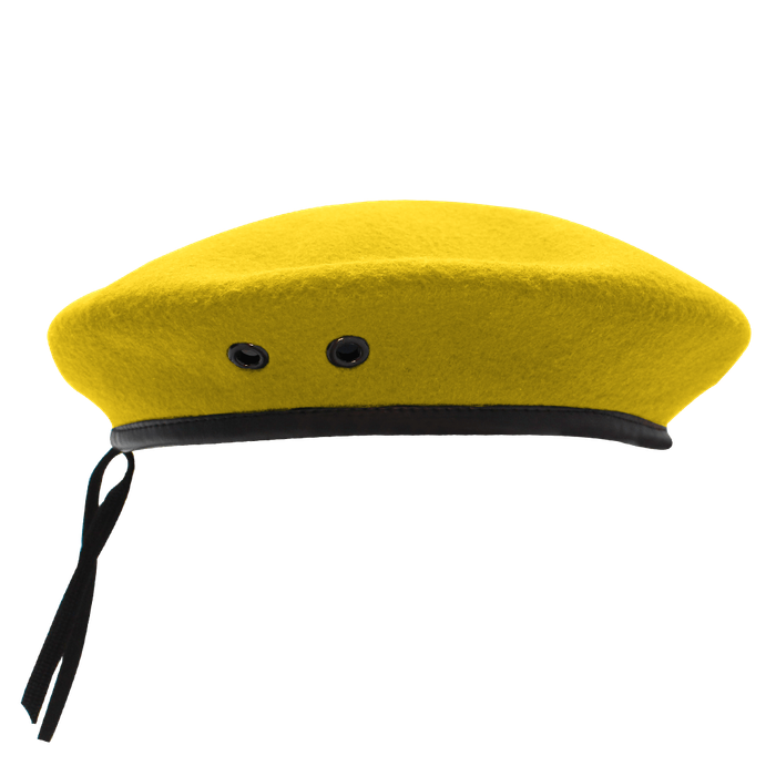 Beret - yellow/black (58cm) (B14001)