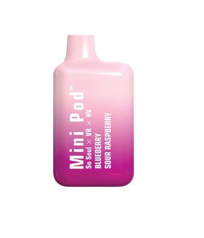 Mini Pod Disposable Vape - 1000 puff 50mg - Blueberry Sour Raspberry (MPV06)