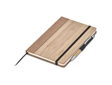 Okiyo Eri Bamboo and Cork Notebook and Pen Set (OK-163)