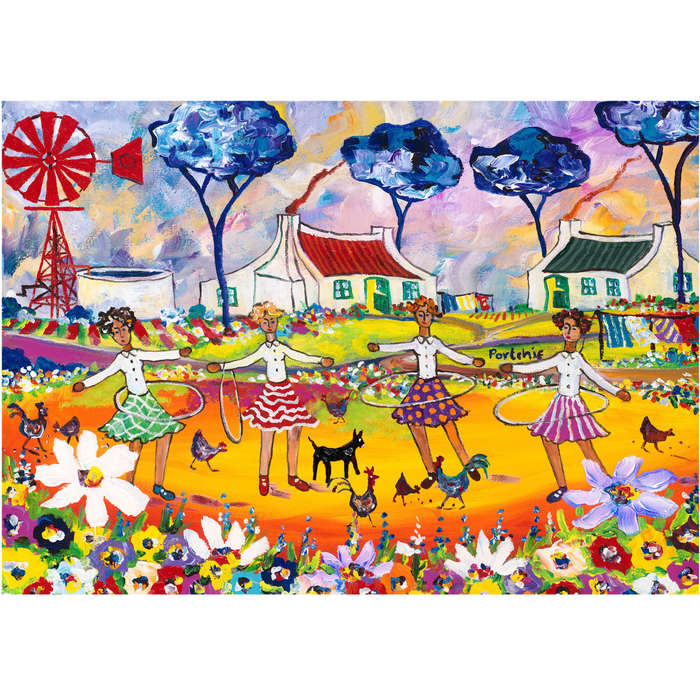 Hoola Hoops by Portchie (1000 Piece Puzzle)