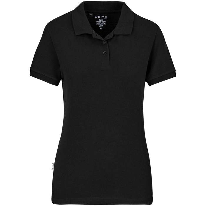 Okiyo Tenyo Recycled Golf Shirt - Ladies - black (OK-260)