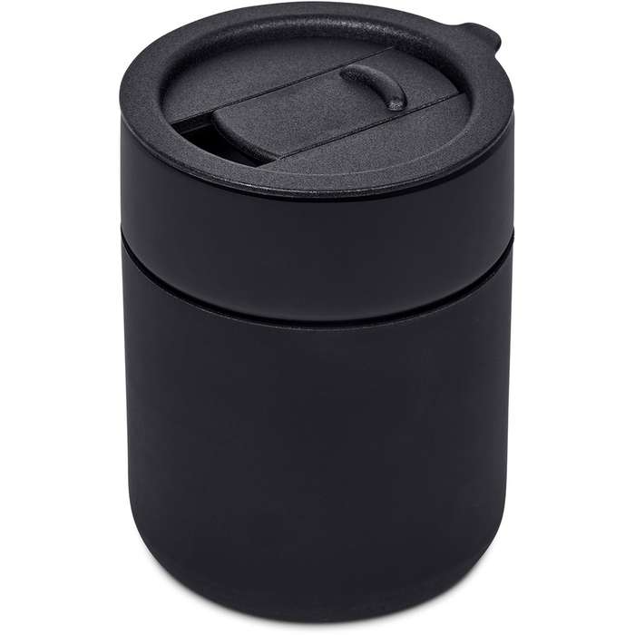 Serendipio Pimlico Ceramic Coffee Tumbler, 300ml - black (SD-266)