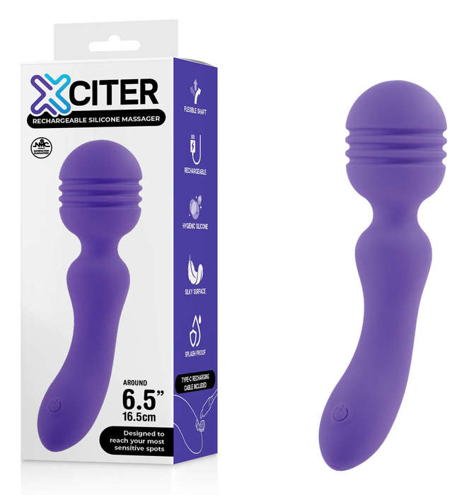 XCiter Rechargeable Silicone Massager