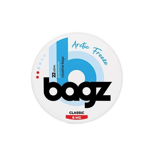Bagz Nicotine Pouches, 8mg - Arctic Freeze (BGZ01)