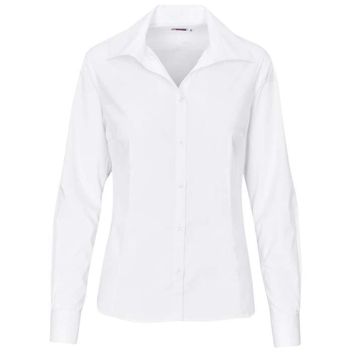 US Basic Long Sleeve Sheffield Stretch Shirt - Ladies - white (UB-192)