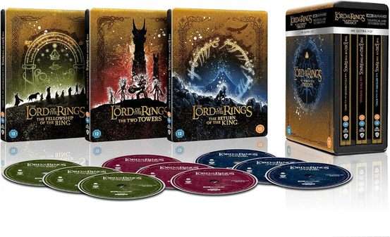 Lord of The Rings Trilogy - Theatrical and Extended Collection (4K Ultra HD Steelbook) - Limited ...