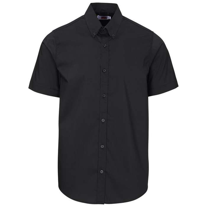 US Basic Short Sleeve Sheffield Stretch Shirt - Mens - black (UB-191)