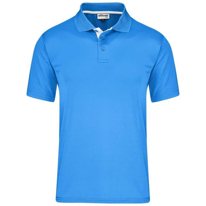 Altitude Tournament Golf Shirt - Mens - aqua