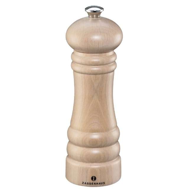 Zassenhaus Berlin Pepper Mill, 18cm - Beechwood Natural (020021)