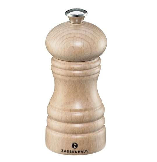 Zassenhaus Berlin Salt Mill, 12cm - Beechwood Natural (020014)