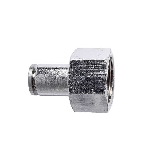 Metal Pu Fitting Straight 8Mm 1/2" F