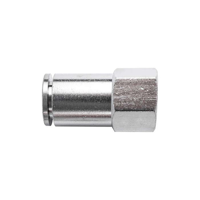Metal Pu Fitting Straight 10Mm 1/4" F