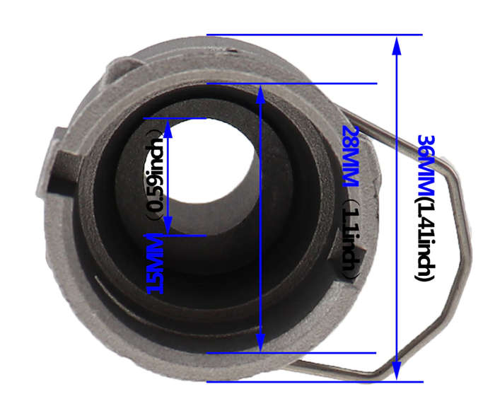 Radiator Coolant Flange Aluminum Quick Connector - AUDI VW 1.8T 20V