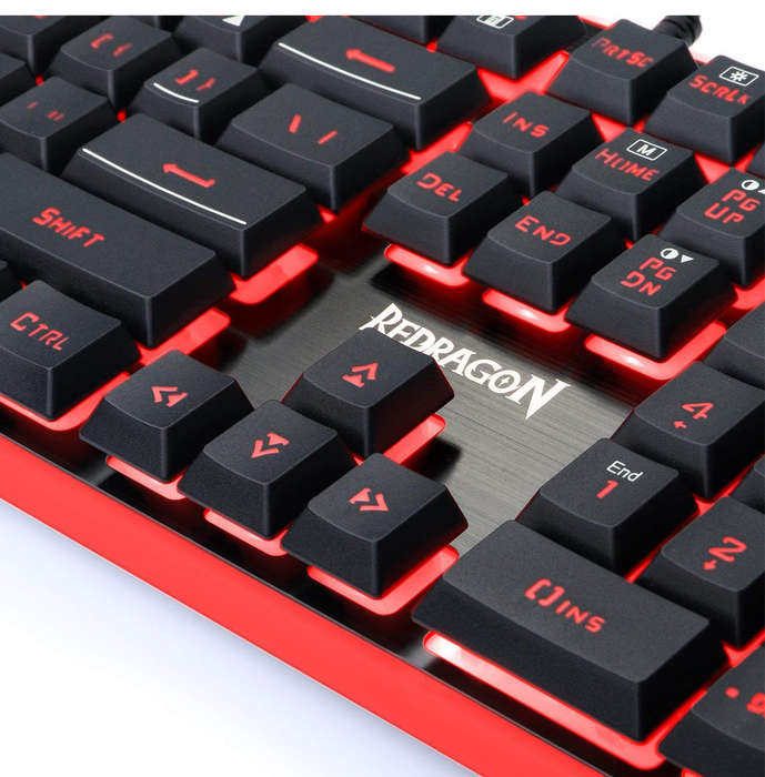 Redragon Gaming Bundle - S107 Essential 3 IN 1 Gaming Combo & SparkFox Wired Controller - PC / XBOX