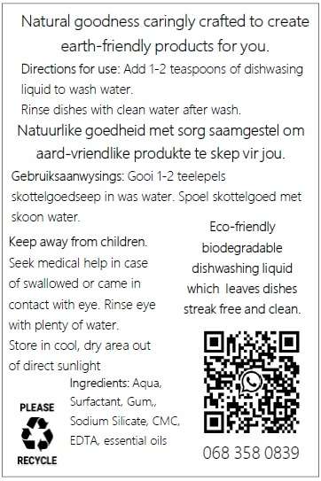 Dishwashing Liquid Lemon Eucalyptus 1l