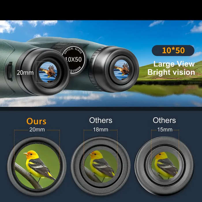 Suncore 10x50 HD Pro Binoculars Green