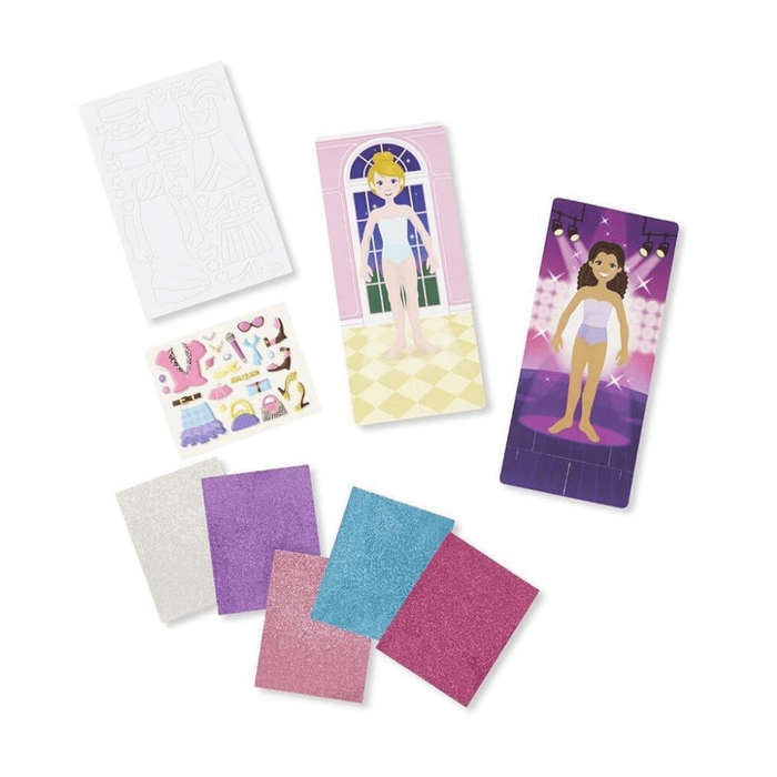 Melissa & Doug:  Fancy Party Fashions - Mess Free Glitter