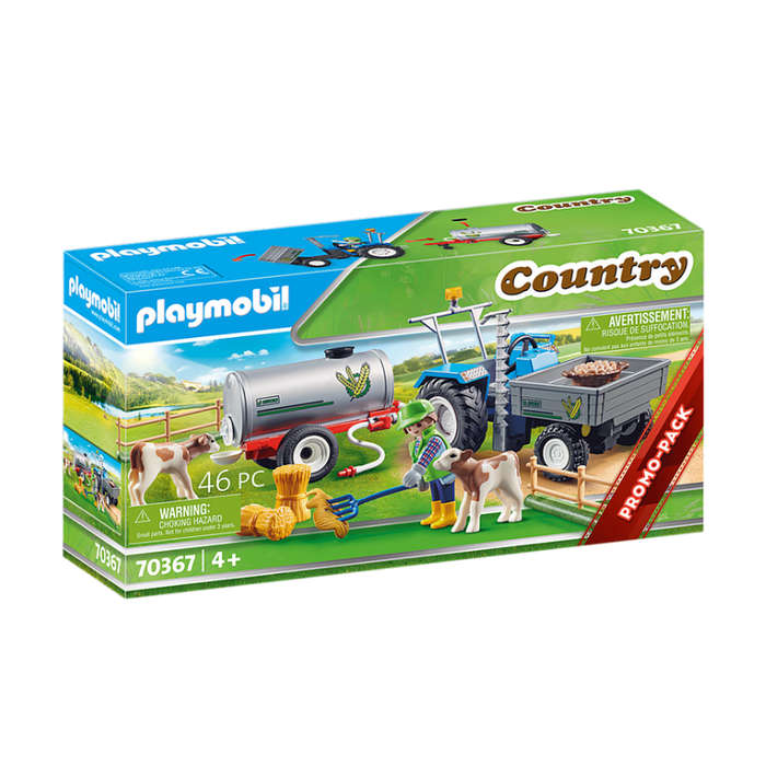 Playmobil Loading Tractor with Water Tank, Country 70367