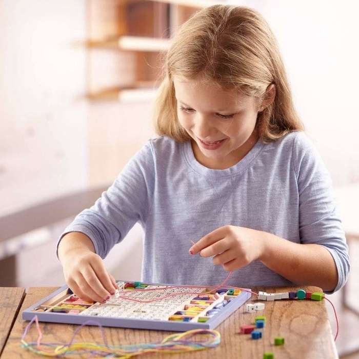 Melissa &amp; Doug: Created by Me! Alphabet Beads Wooden Bead Kit: 3+ Years