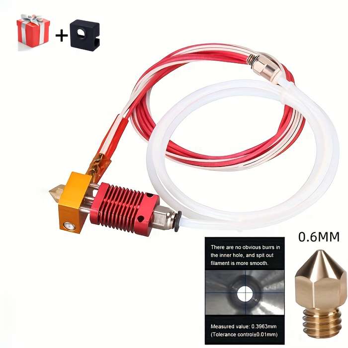 High quality Hotend MK8 Extruder 1.75MM Filament Kit 0.6MM upgrade Ender3 3s 3Pro Ender5 Cr10 CR1...