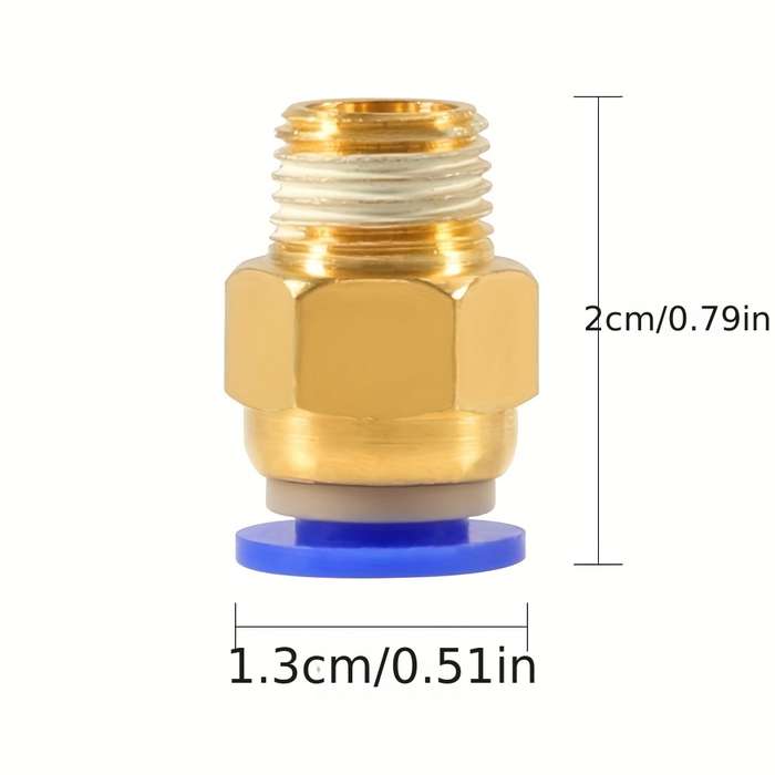 PC4-M6 Pneumatic Fitting Fitting for Creality Ender 3/Pro Ender 5 CR-10/10S 3D Printer and 1.75mm...
